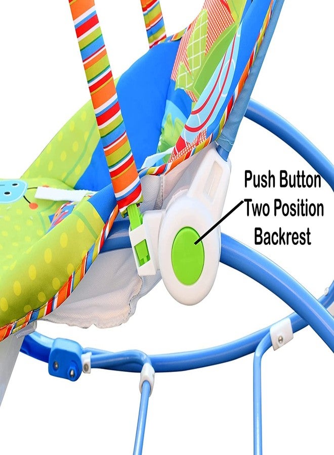 REPLEX كرسي هزاز موسيقي للأطفال من ريبلكس | كرسي هزاز للأطفال من الرضع إلى الأطفال الصغار | كرسي هزاز للأطفال - غابة ملونة | كرسي هزاز للأطفال مع ألعاب لتهدئة الطفل من الرضع إلى الأطفال الصغار | مناسب للأطفال من الولادة وحتى عمر 12 شهرًا - Image 5